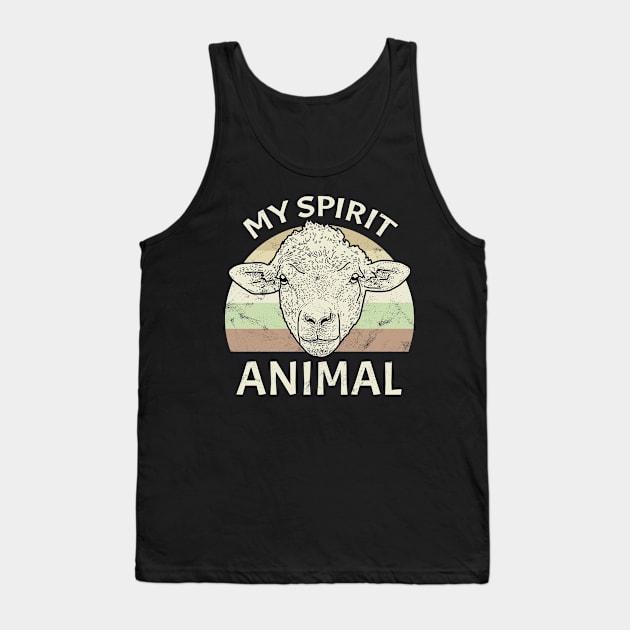 Sheep Lamb - Spirit Animal, Power Animal, Totem Tank Top by voidea